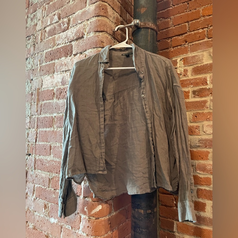 Cropped Button Up - image 1